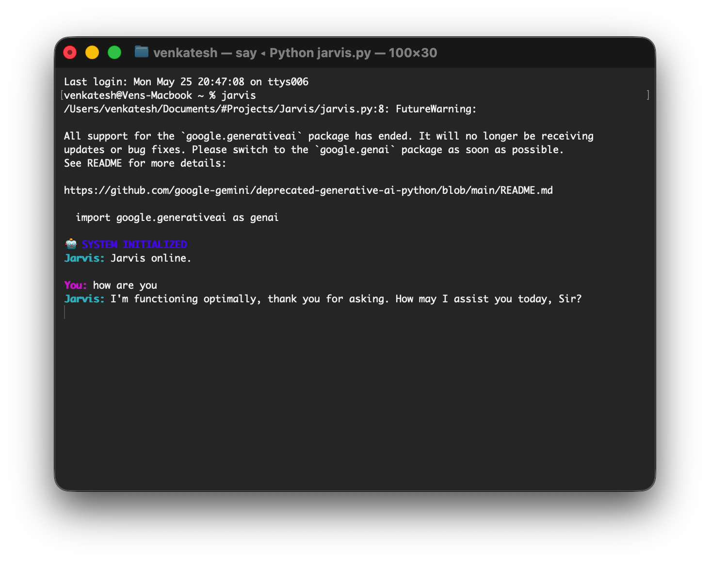 Jarvis Interface
